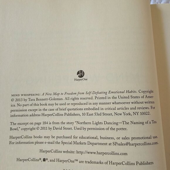 Mind Whispering: A New Map To Freedom From Self-Defeating Emotional Habits Book - Picture 4 of 14